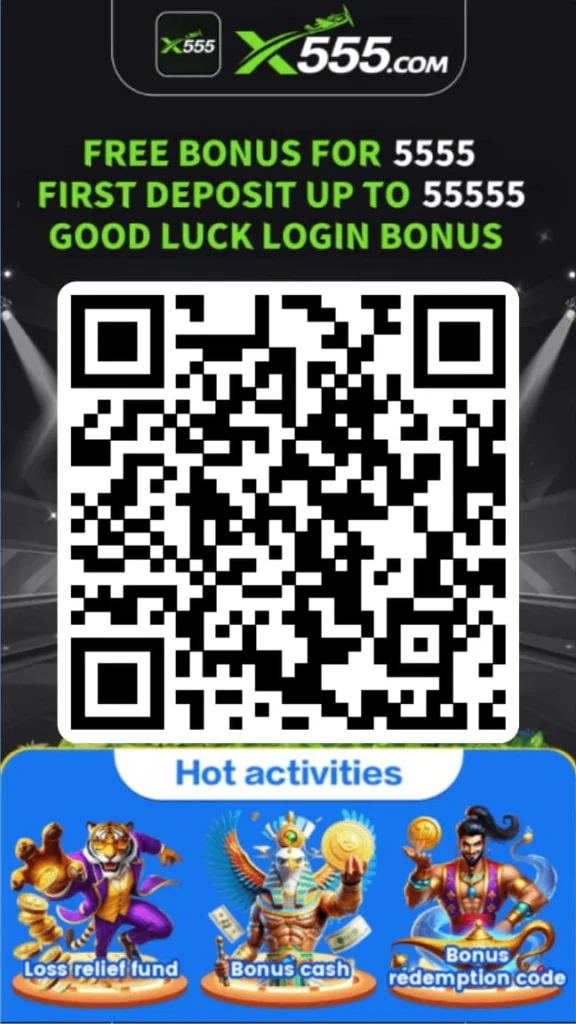 X555 Game APK QR code image for quick download and easy access to the latest Android version.
