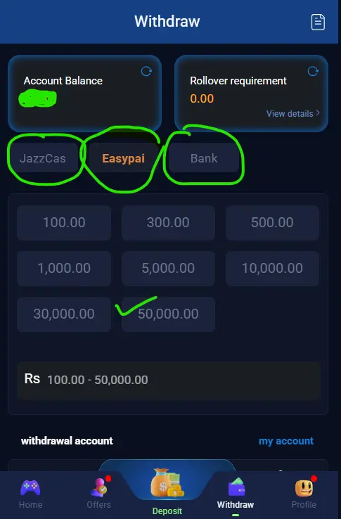 899U APK withdrawal options and payment process for Android users