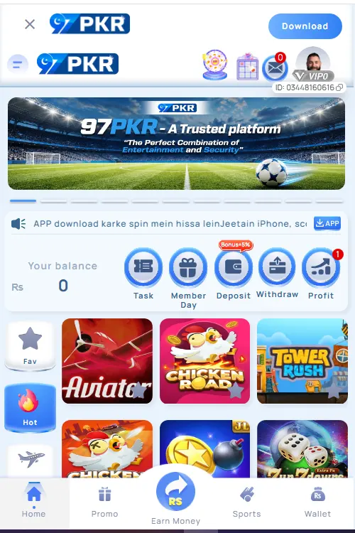 97PKR Game APK