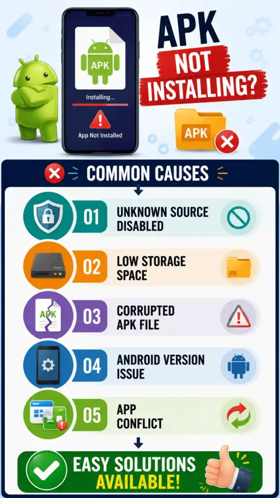 How to fix APK not installing error on Android with 15 troubleshooting solutions