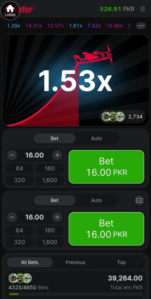 Aviator Predictor APK app interface and download features overview