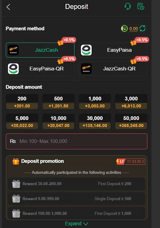 BV999 deposit options for Android users in 2026
