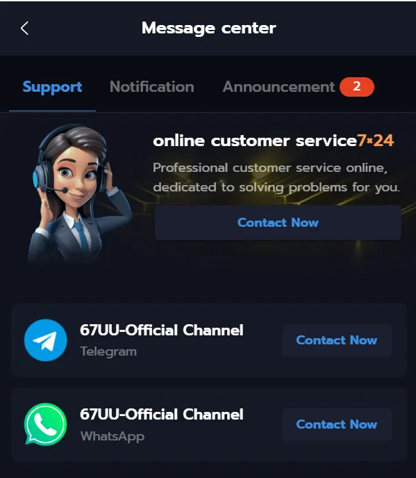 67UU Game customer support for Android users with 24/7 live assistance