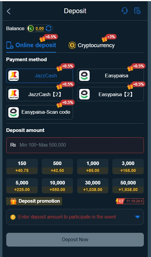 88DD Game APK deposit option